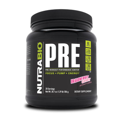 NutraBio PRE Workout - Strawberry Lemon Bomb