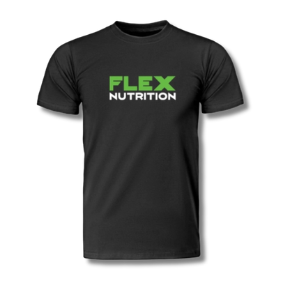 Flex Nutrition Shirt- Black Vertical