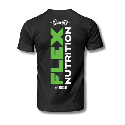 Flex Nutrition Shirt- Black Vertical