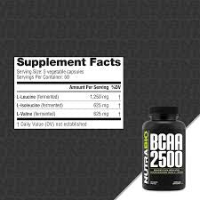 NutraBio BCAA 2500