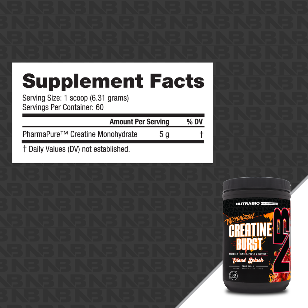 NutraBio Creatine Burst - Island Splash