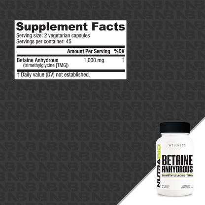 NutraBio Betaine Anhydrous (TMG)