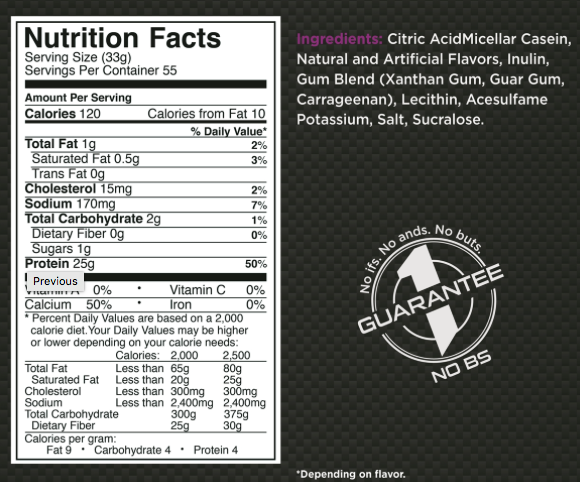 Rule 1 Casein