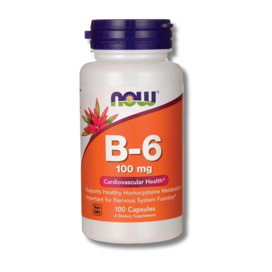 Now Foods B-6 - 100 Capsules