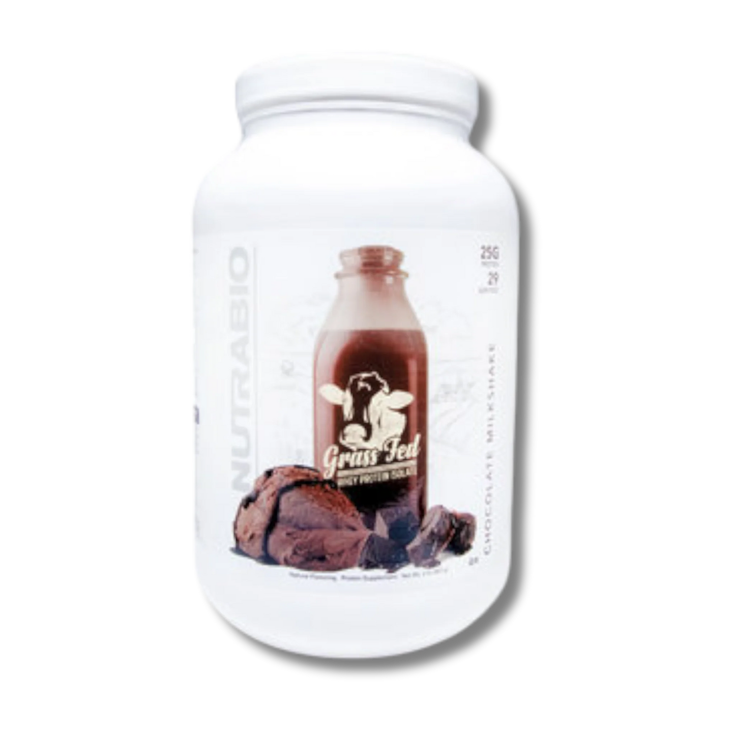 NutraBio Grass Fed Whey Protein Isolate - Vanilla Ice Cream