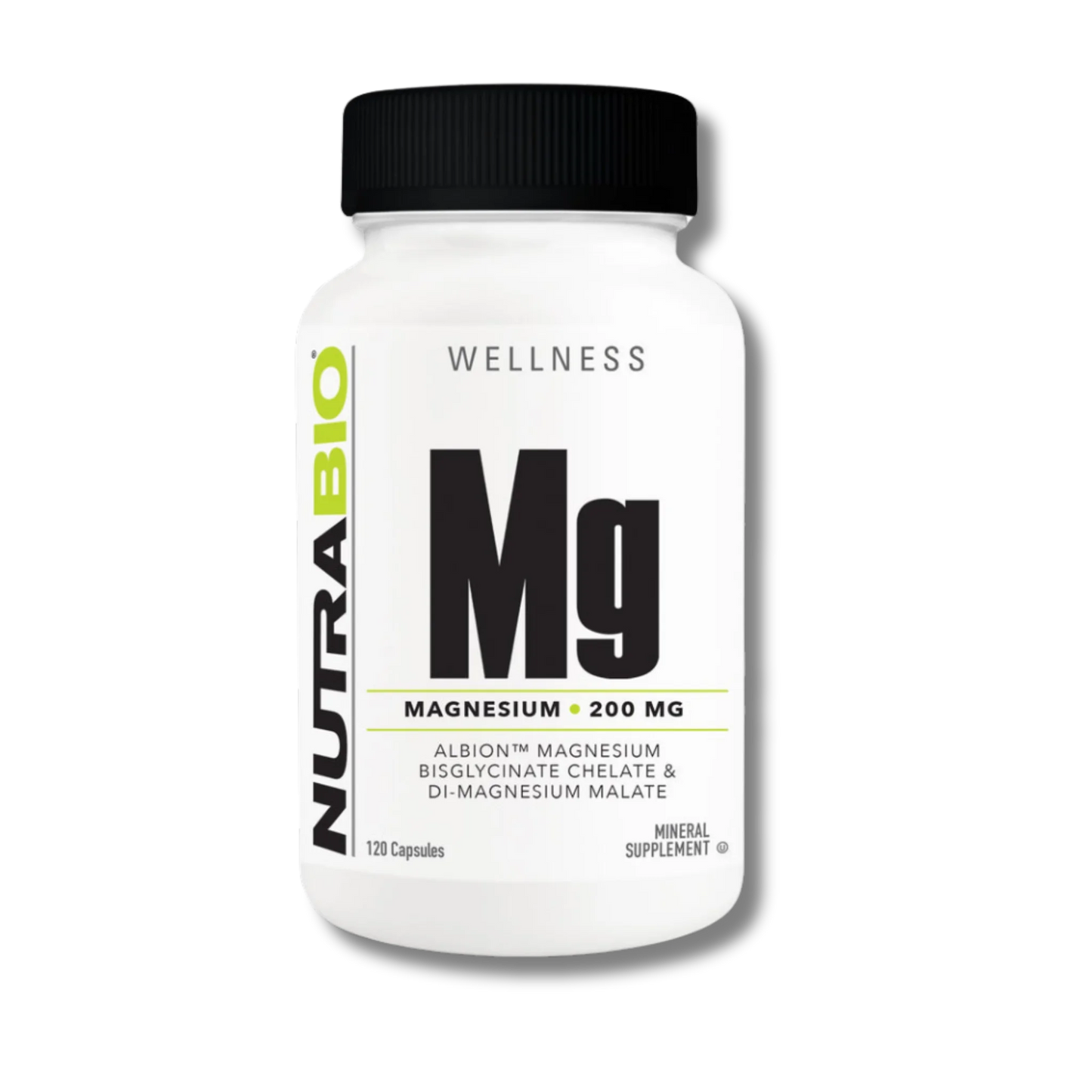 NutraBio Magnesium Complex (200mg) - 120 Capsules