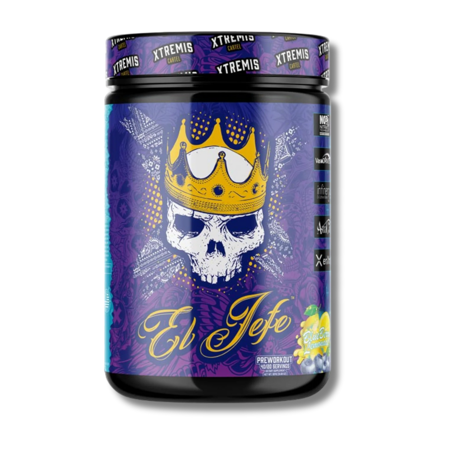 Xtremis Cartel El Jefe Guerilla Stim Pre-Workout - Blueberry Lemonade