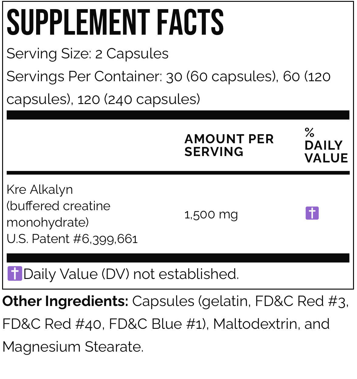 EFX Kre-Alkalyn 120 Caps